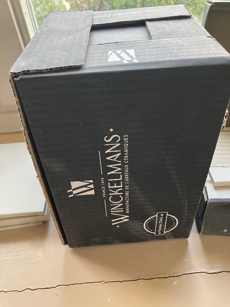 Winckelmans tegels zwart en wit noir en super blanc, Doe-het-zelf en Verbouw, Ophalen, Keramiek, Nieuw, Minder dan 20 cm