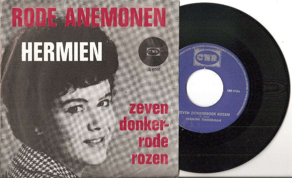Hermien - rode anemonen, Ophalen of Verzenden, Gebruikt, 7 inch, Levenslied of Smartlap