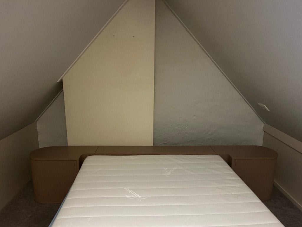originele achterwand Auping Auronde bed, Ophalen, Gebruikt, Overige kleuren, Tweepersoons