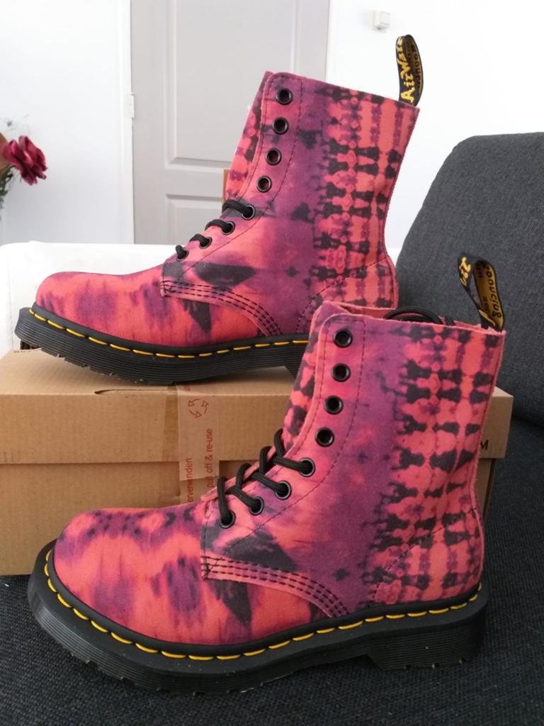 Dr. Martens 1460 Pascal Tie Dye Laarzen Maat 37, Lage of Enkellaarzen, Nieuw, Ophalen of Verzenden, Dr. Martens