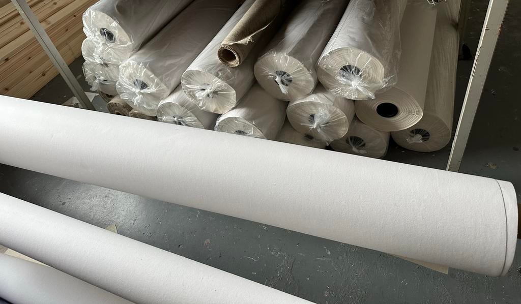 Katoenen canvasdoek op rol 10 m- Geprepareerd, Hobby en Vrije tijd, Schilderen, Ophalen of Verzenden, Nieuw