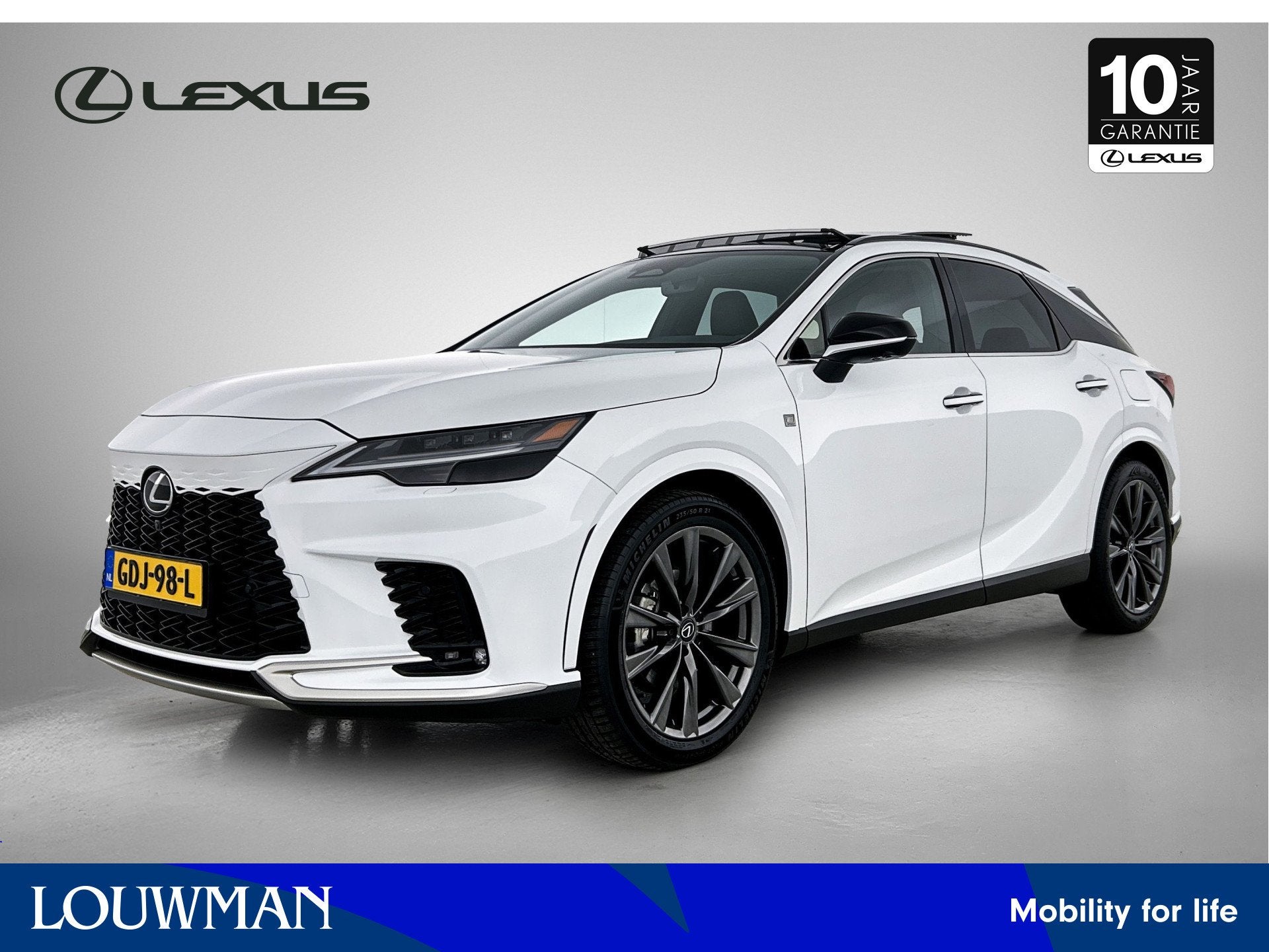 Lexus RX 450h+ Plug-in Hybrid F Sport Design | 21" Velgen |, Auto's, Automaat, Gebruikt, 4 cilinders, Wit