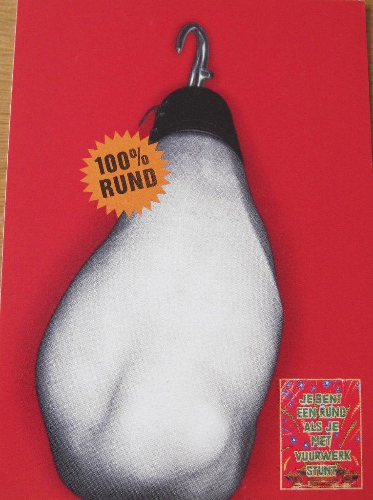 Boomerang - je bent een rund als je met vuurwerk stunt, Verzenden, 1980 tot heden, Ongelopen, Overige thema's