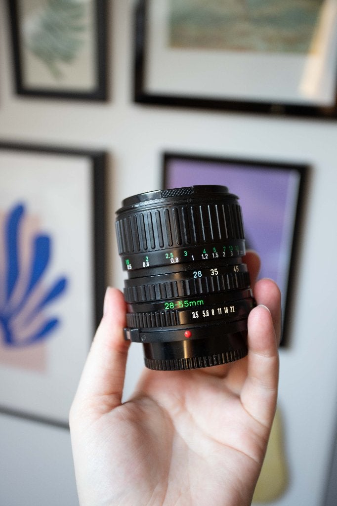 Canon 28-55mm FD lens, Ophalen of Verzenden, Gebruikt, Standaardlens, Zoom