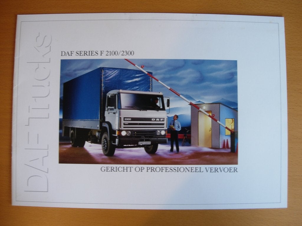 DAF 2100 2300 Brochure 1988, Ophalen of Verzenden, Zo goed als nieuw, Overige merken, DAF