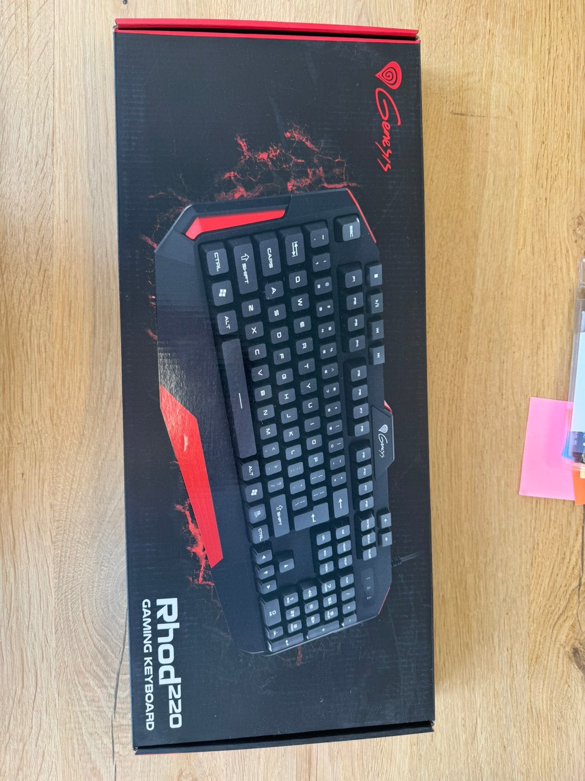 Genesis Rhod 220 gaming keyboard, Ophalen of Verzenden, Zo goed als nieuw, Bedraad, Gaming toetsenbord