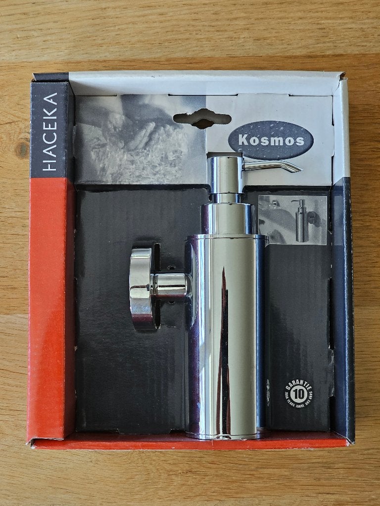 Haceka Kosmos Zeeppompje - Chroom, Overige kleuren, Overige merken, Nieuw, Zeepdispenser/zeepbakje