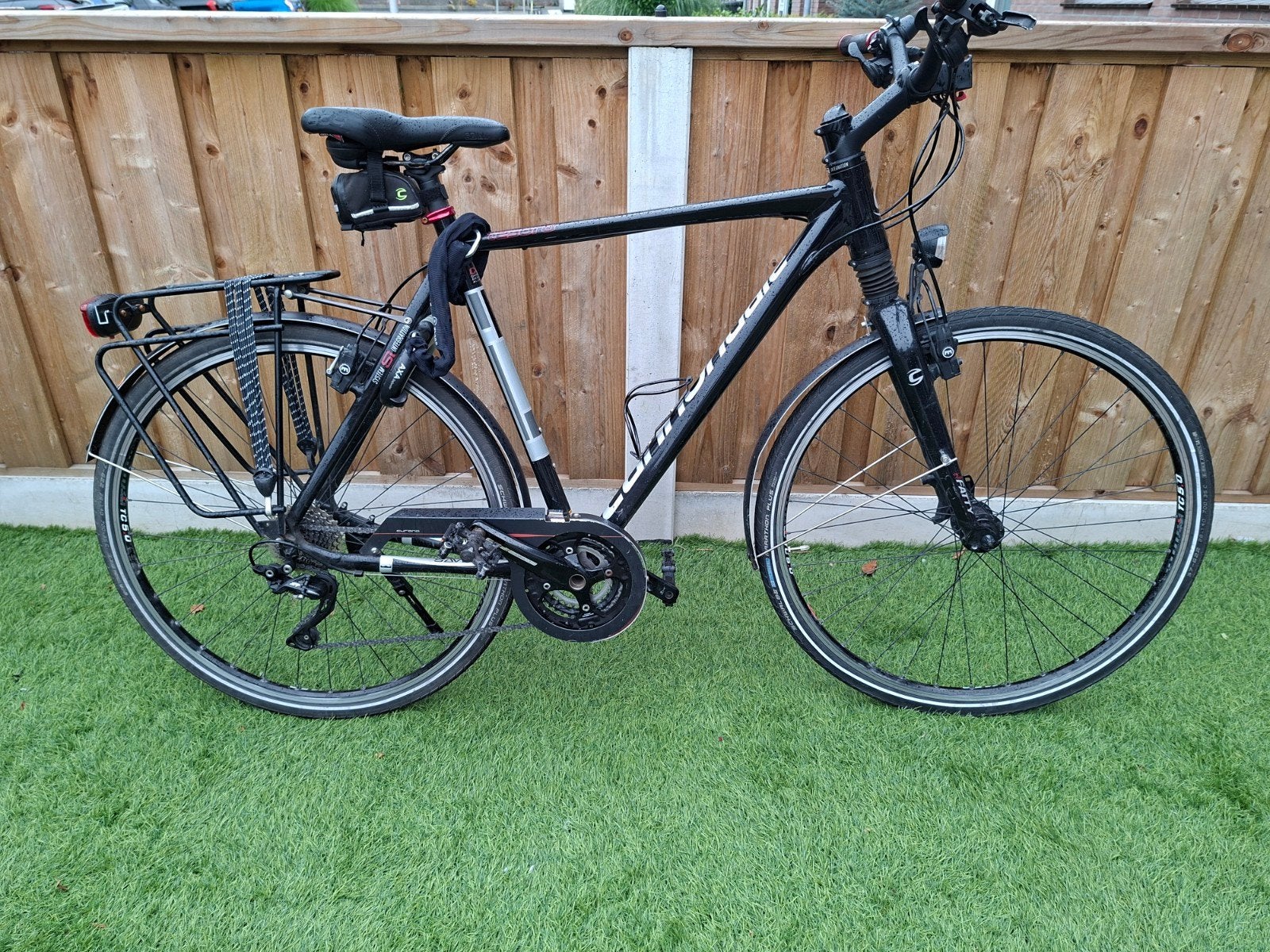 Te koop MOET VANDAAG WEG goed rijdende Cannondale herenfiets, 28 inch, Gebruikt, Vering, Velgrem