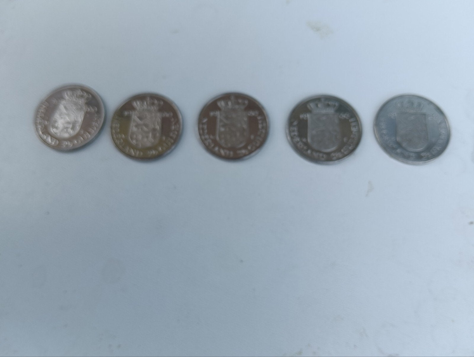 Herdenkingsmunten 1980: 5x Rijksdaalder, 5x Gulden Nikkel, Ophalen of Verzenden, Koningin Beatrix, Euro's, Losse munt
