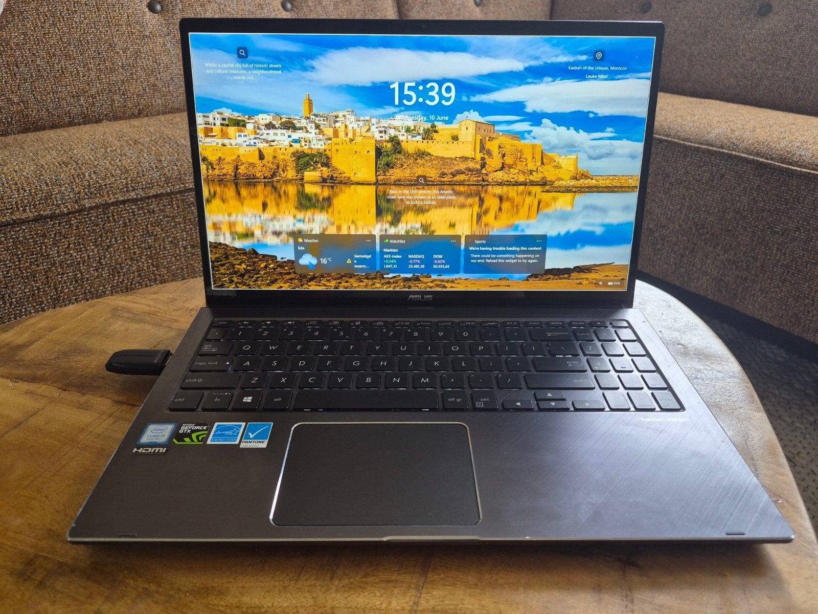 ASUS ZenBook Flip 15 / 4k(!) Touchscreen / i5 /16GB/GTX 1050, Computers en Software, Ophalen, Gebruikt, 2 tot 3 Ghz, 512 GB