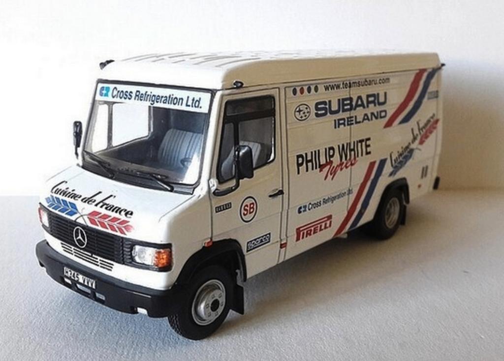 Mercedes Benz 611D Subaru Ireland 1/43 Rallye Assistance 78, Verzenden, Nieuw, Bus of Vrachtwagen, Overige merken