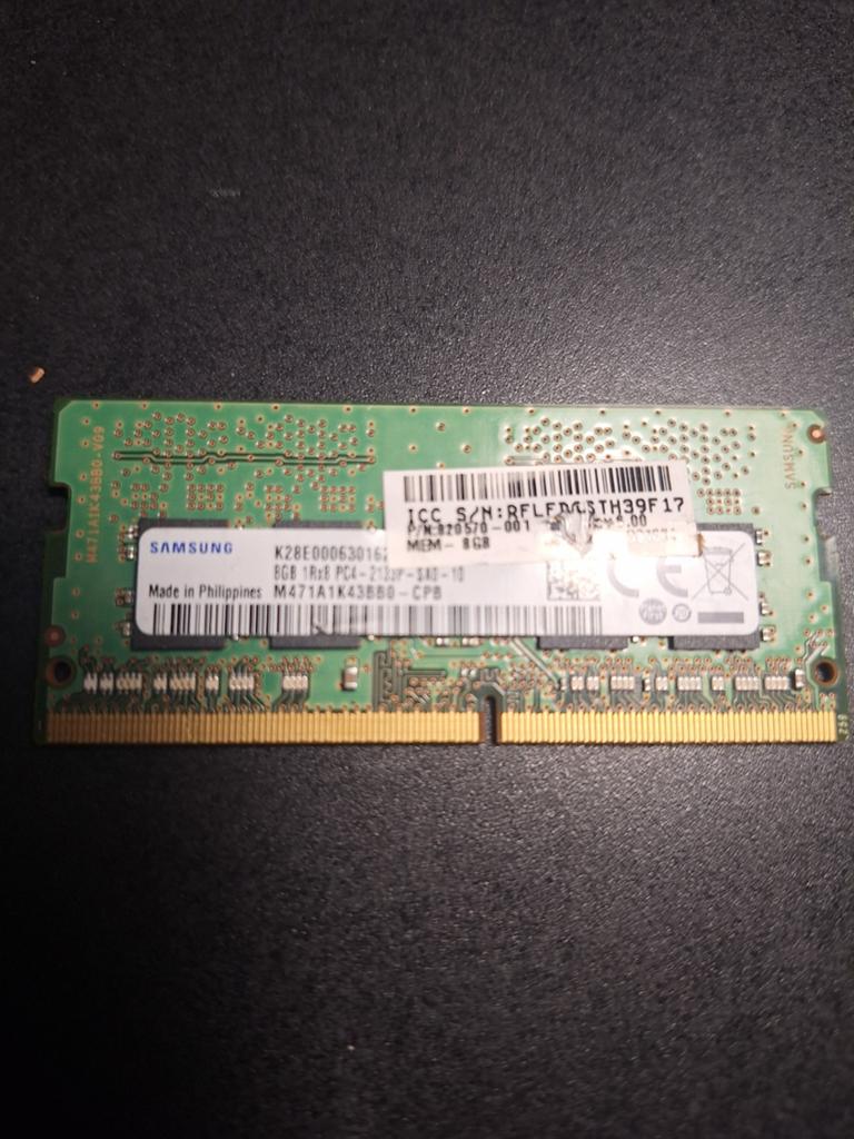 Samsung 8GB DDR4 Laptop RAM (PC4-2133P), Computers en Software, RAM geheugen, Gebruikt, DDR4, 8 GB, Ophalen of Verzenden