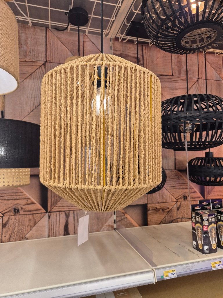 Hanglamp Brisa natural Nieuw!, Huis en Inrichting, Ophalen of Verzenden, Nieuw, E27 (groot)