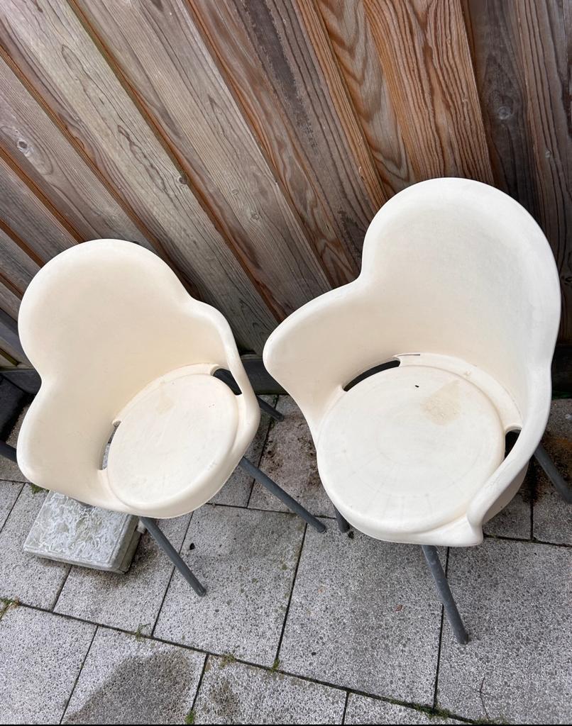 2 kuip stoeljes, Ophalen of Verzenden, Zo goed als nieuw, Kunststof