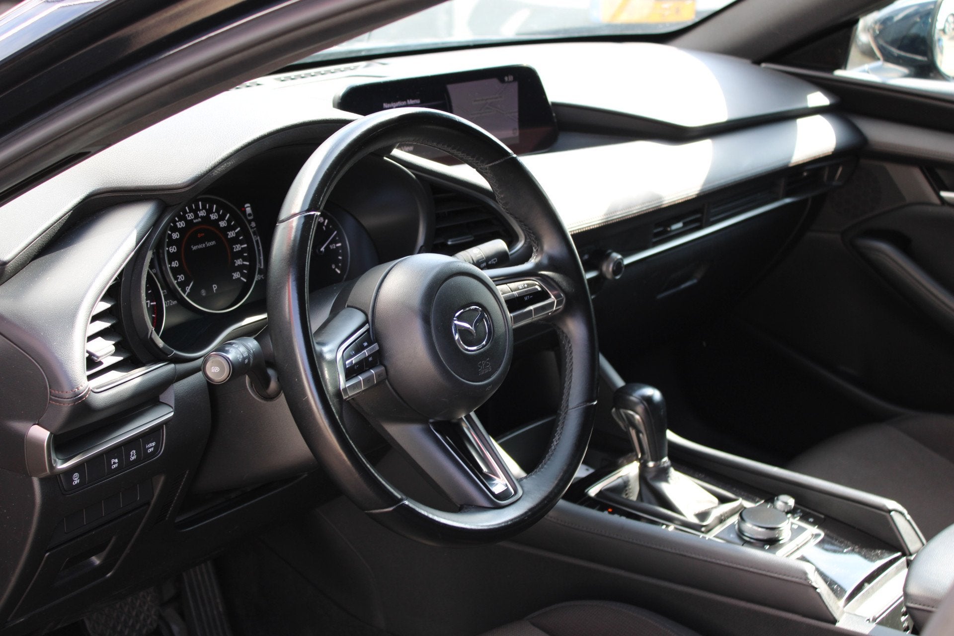 Mazda 3 2.0 e-SkyActiv-G M Hybrid 122, Stof, Gebruikt, 4 cilinders, Blauw