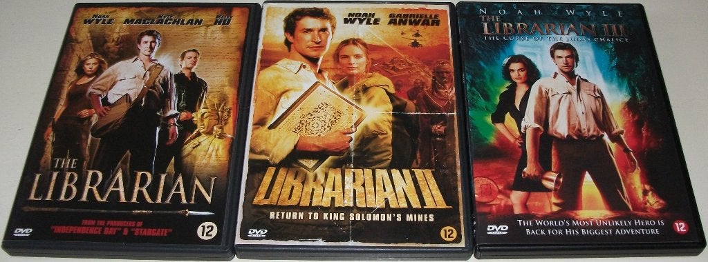 Film-Serie *** LIBRARIAN *** Complete Trilogie, Engels, Nederlands, Ophalen of Verzenden, Zo goed als nieuw