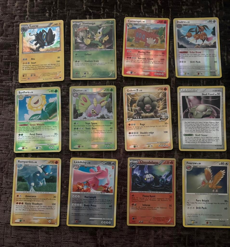 12 Pokemon kaarten, Ophalen of Verzenden, Zo goed als nieuw