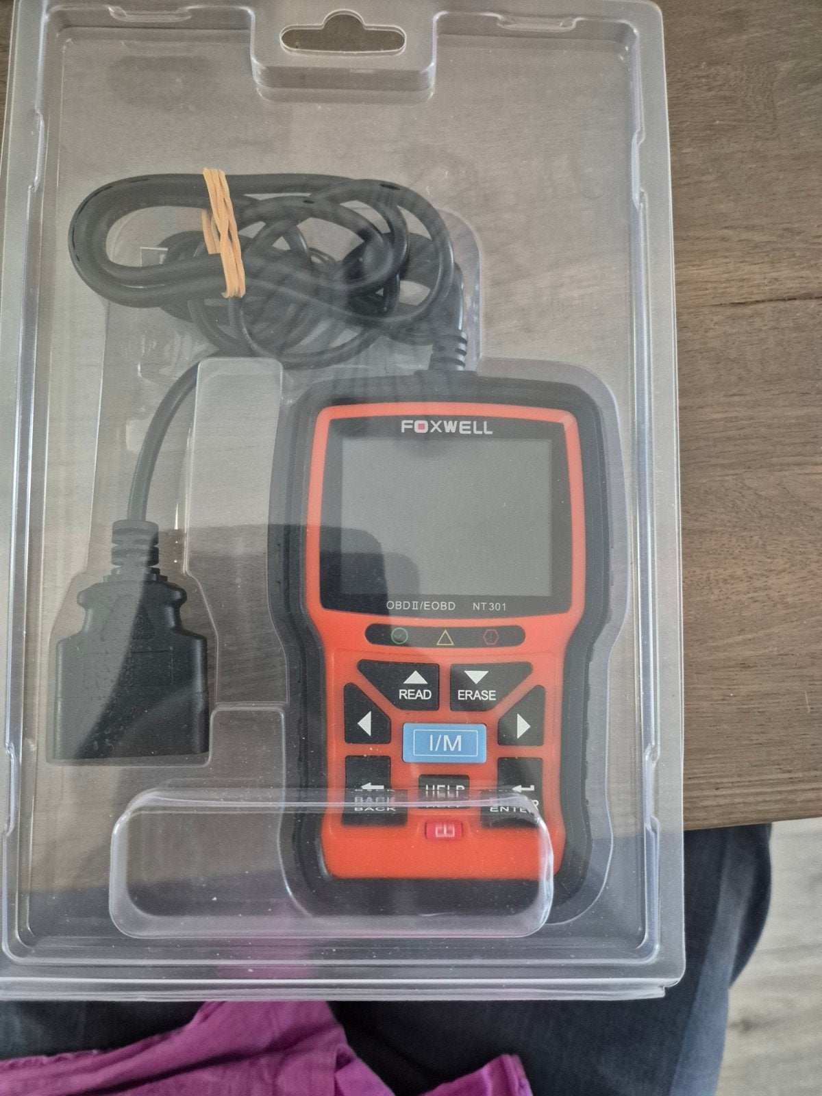 Foxwell NT301 OBD2/EOBD Foutcodelezer Diagnosetool, Ophalen of Verzenden, Zo goed als nieuw