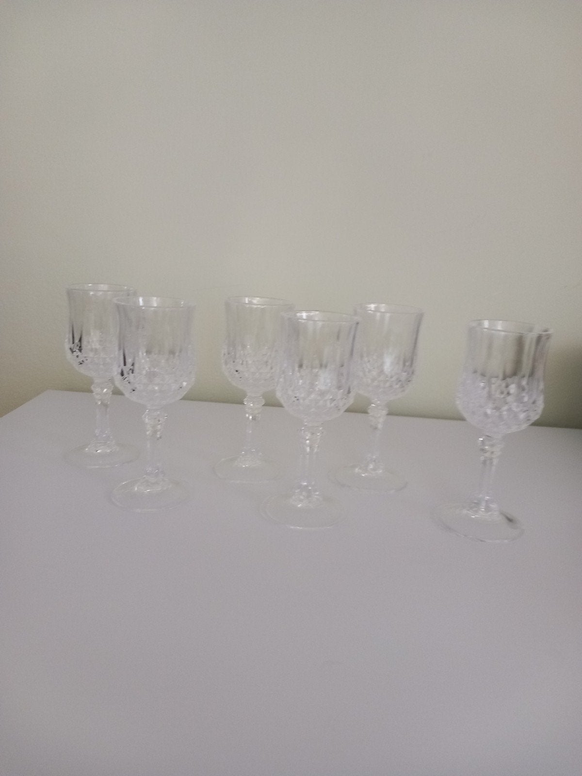 Set van 6 kristallen likeurglazen, Ophalen of Verzenden