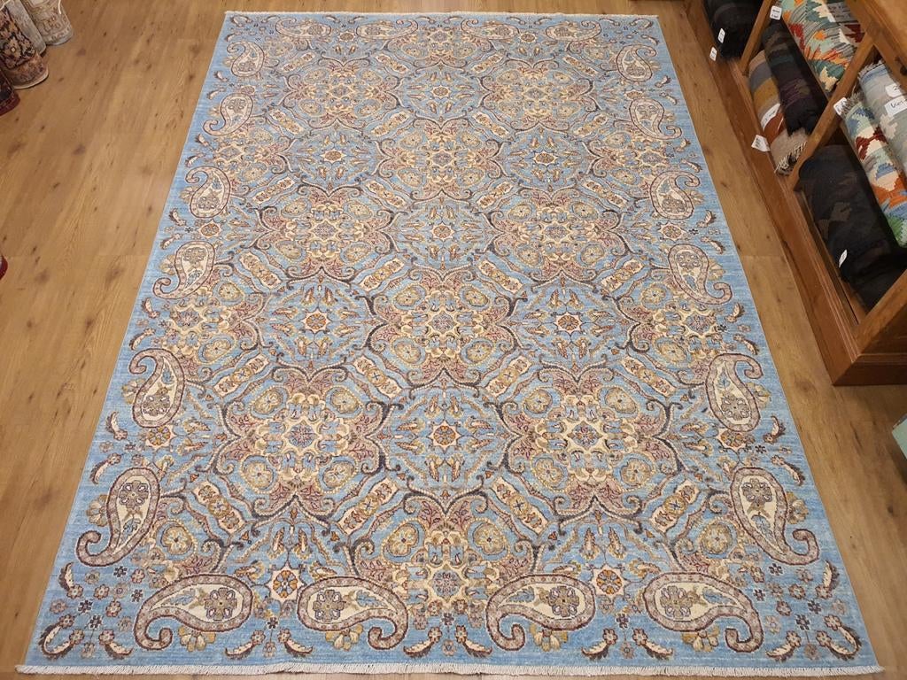 Handgeknoopt oosters tapijt ziegler 296x215, Info@SlatsAntiek.nl, Crème, Perzisch, Vof Slats Antiek