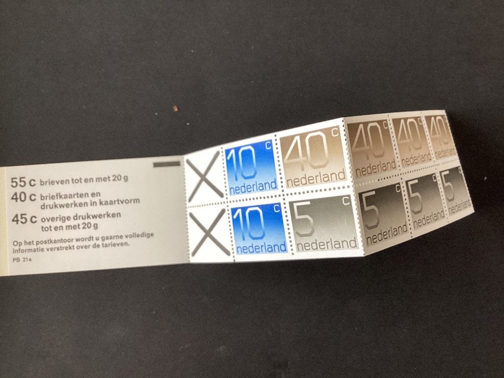 1976, Postzegelboekje PB 21a, Verzenden, Na 1940, Postfris