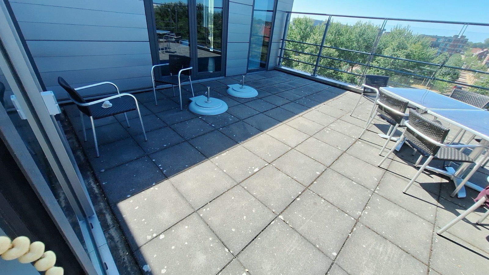 Grijze terras/  balkon tegels, Ophalen, Gebruikt, Overige materialen