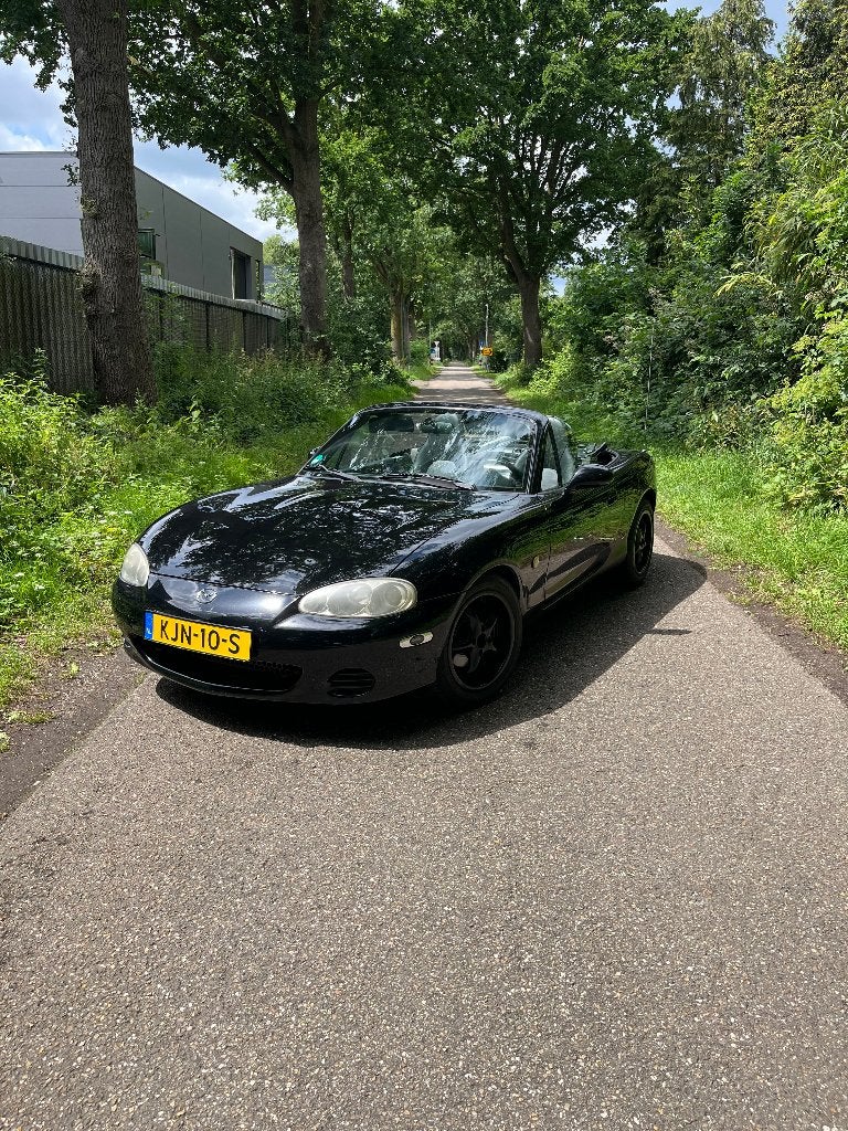 Mazda MX5 NBFL 2001 Zwart, Auto's, Mazda, Achterwielaandrijving, Zwart, Cabriolet, Zwart