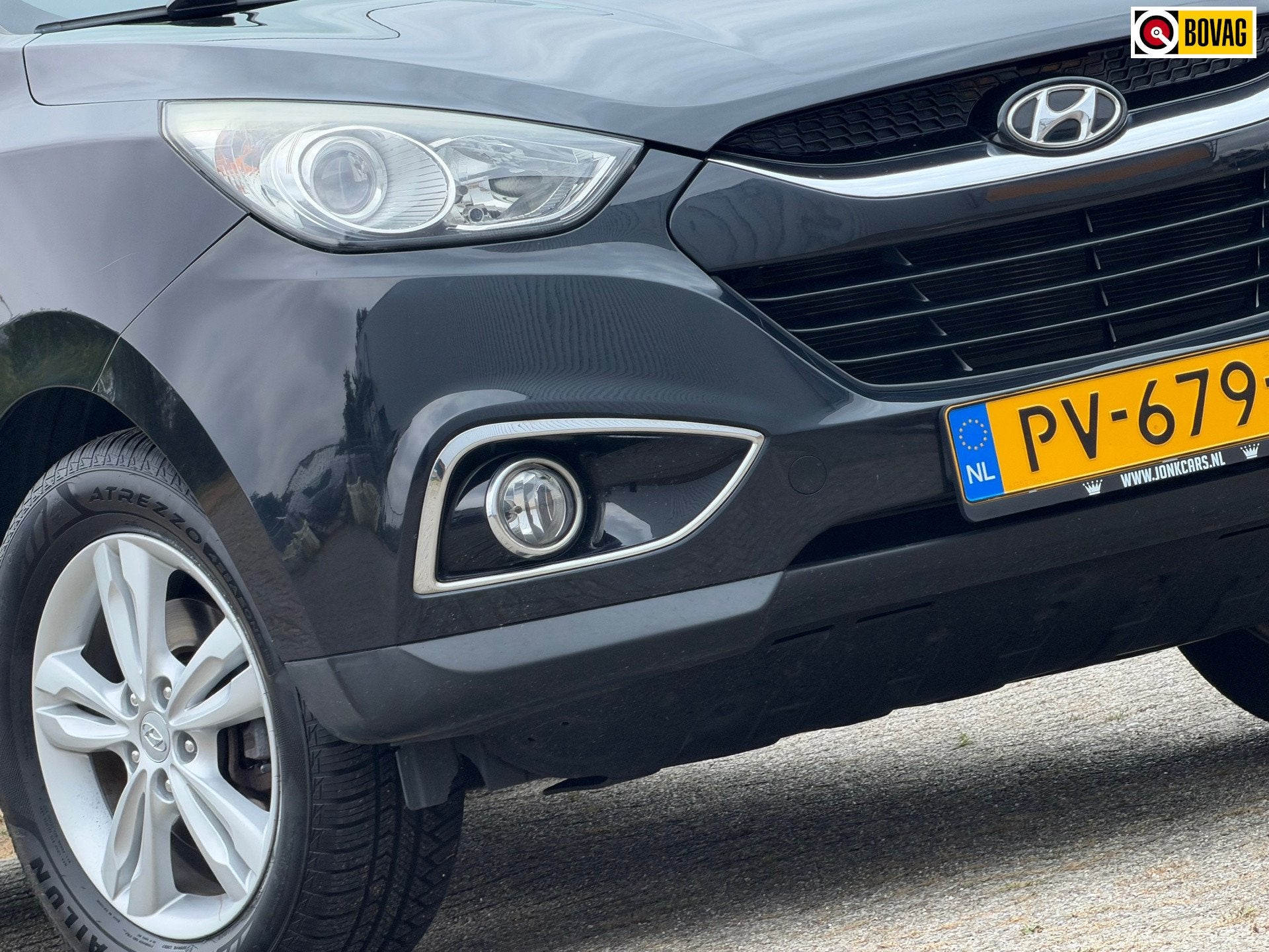 Hyundai Ix35 2.0i Style - Black Pearl - Leder/Multimedia/Tre, Auto's, Hyundai, Zwart, 4 cilinders, Leder, Handgeschakeld