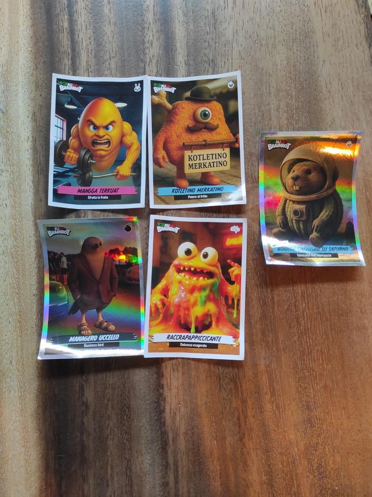 5 Brainrot stickers, te koop of te ruil, Ophalen of Verzenden, Zo goed als nieuw