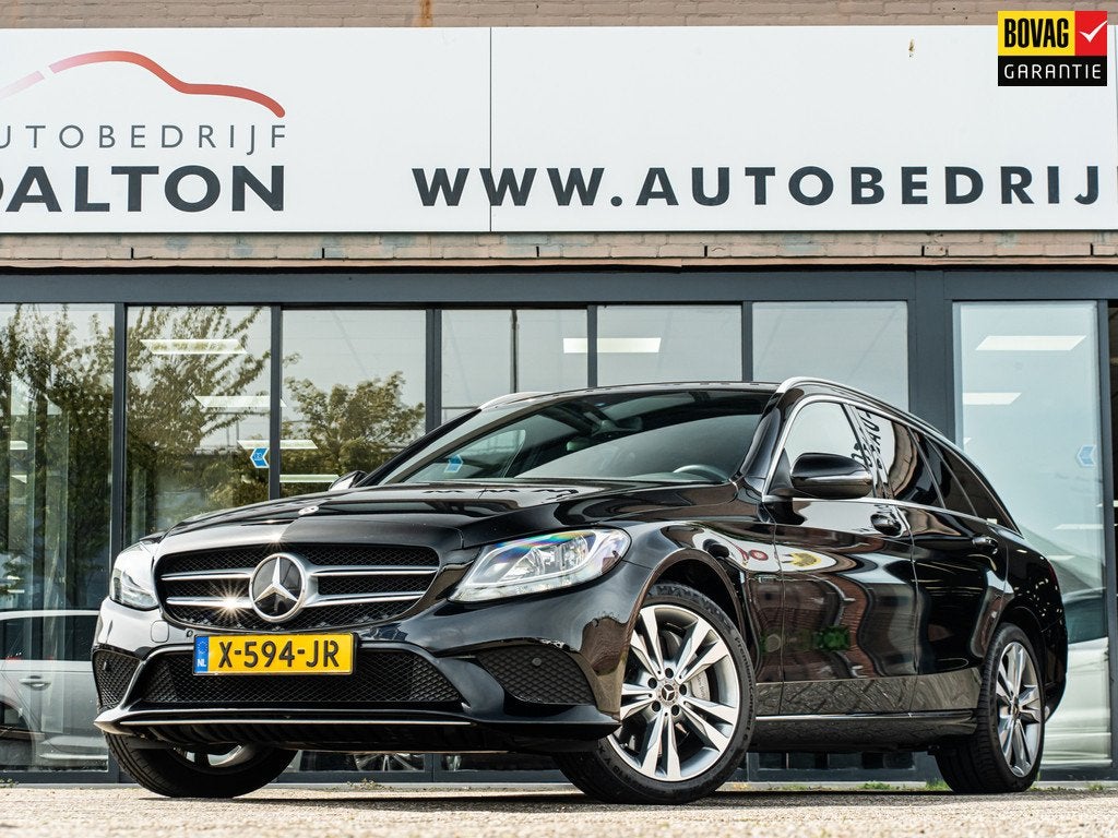 Mercedes-Benz C-klasse Estate 300 e Advantage (STEKKER HYBRI, Auto's, Mercedes-Benz, Achterwielaandrijving, Leder en Stof, Zwart