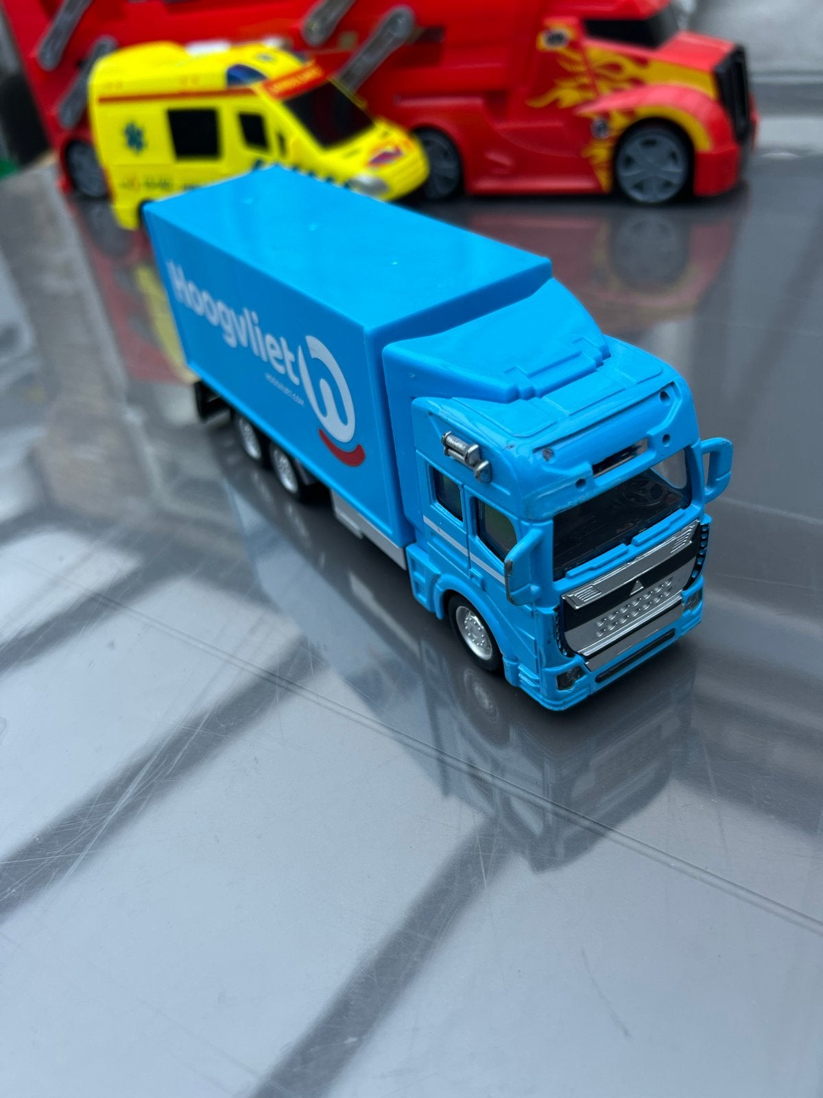 Hoogvliet vrachtwagen speelgoedmodel, Ophalen, Gebruikt
