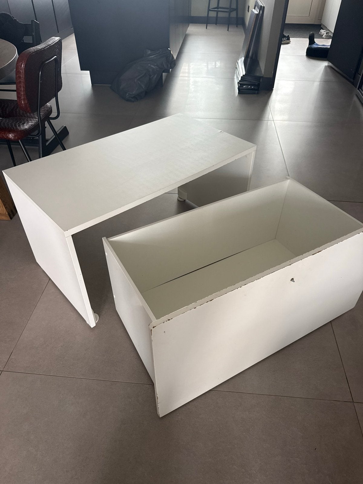 Småstad speelgoedkist/bank, Ophalen, Gebruikt, 100 tot 150 cm, 50 tot 100 cm