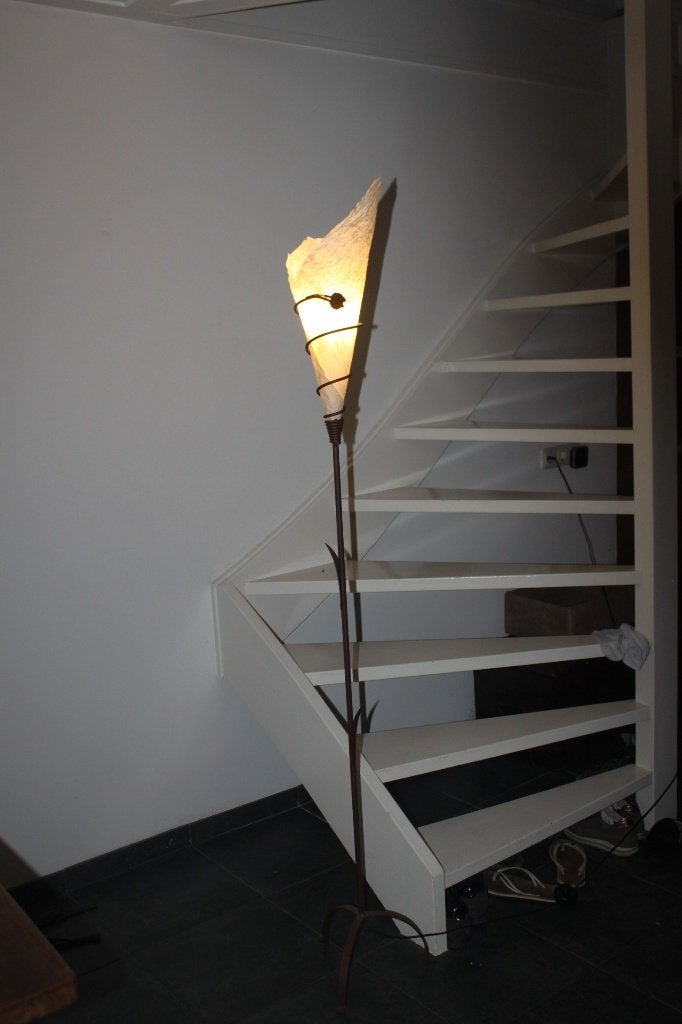 Staande lamp uniek, Ophalen, Gebruikt, E14 (klein), Metaal