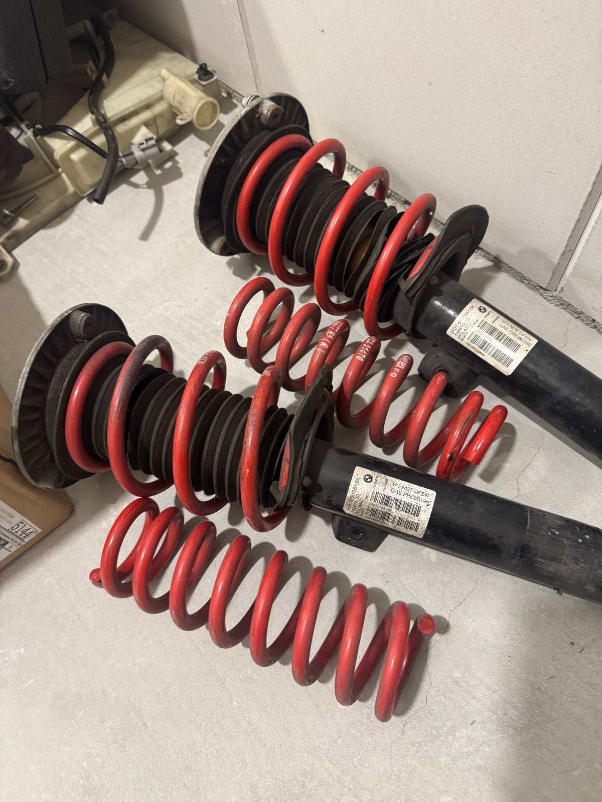 BMW F30/F31 Schokdempers met H&R Veren - Gebruikt, Ophalen of Verzenden, Gebruikt, BMW