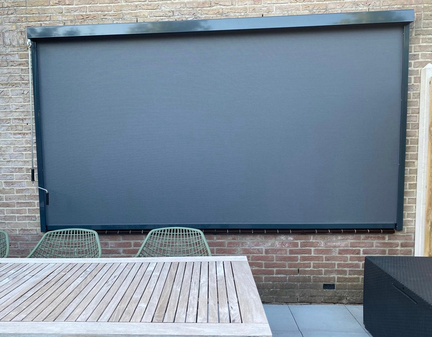 Screen, antraciet (3,22 meter), 150 tot 300 cm, Ophalen, Zo goed als nieuw