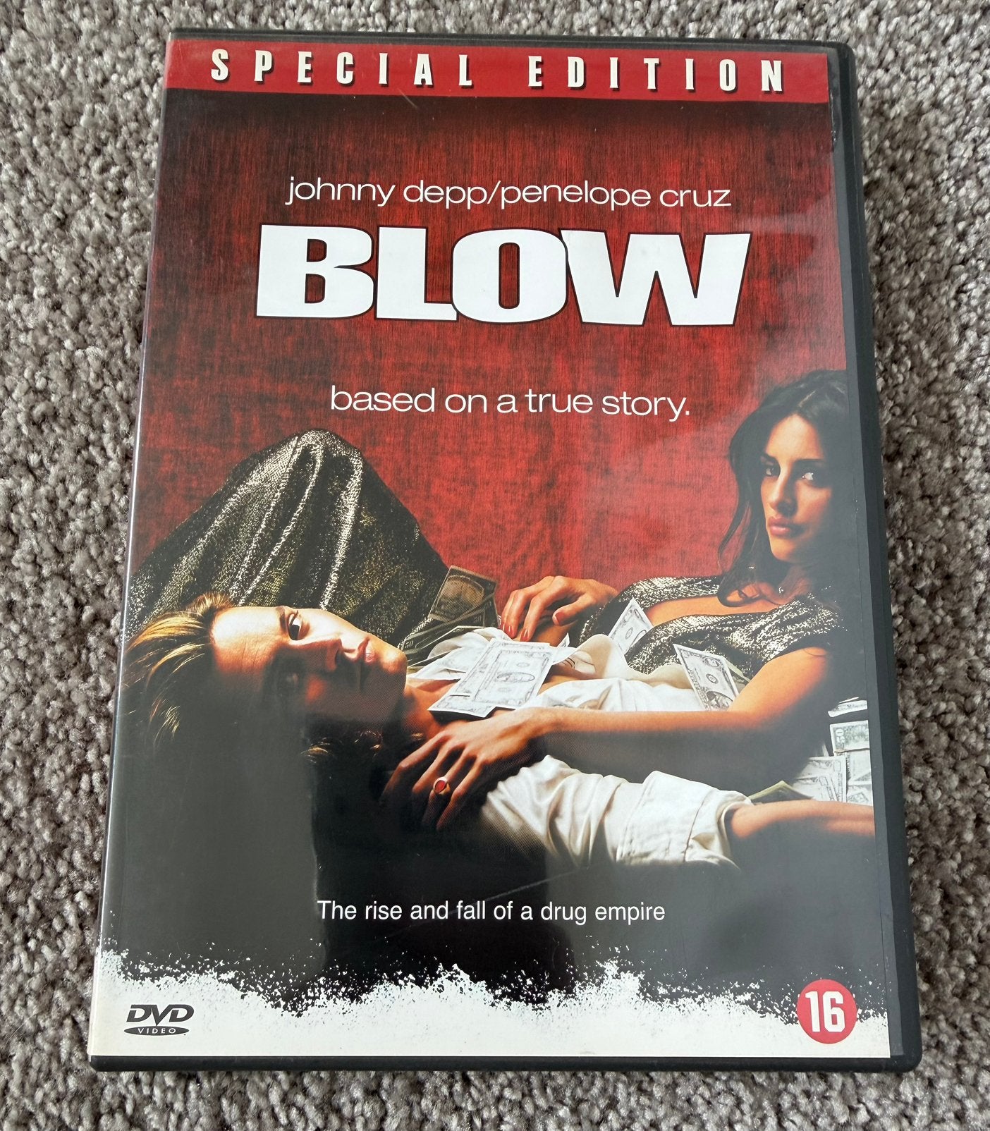 BLOW - DVD - Johnny Depp / Penelope Cruz - Classic Gangster, Alle leeftijden, Verzenden, Zo goed als nieuw