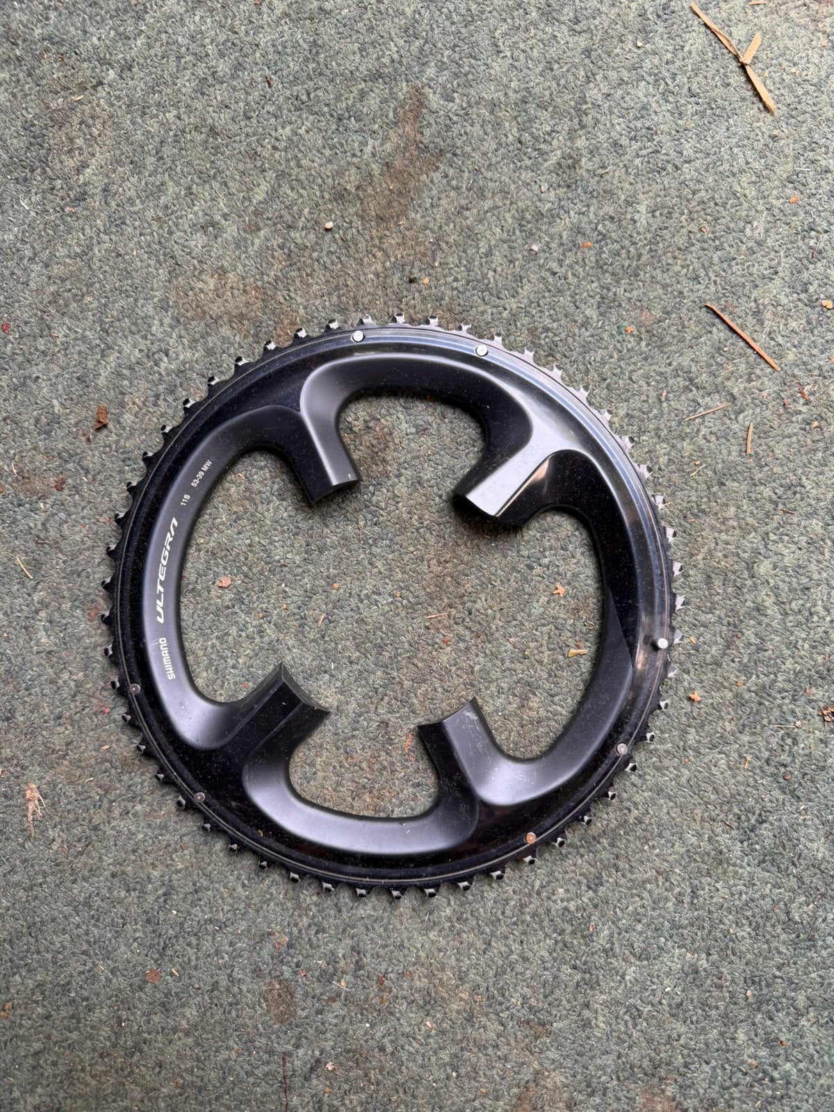 Ultegra 53 tands 11 speed buitenblad, Ophalen of Verzenden, Zo goed als nieuw, Staal