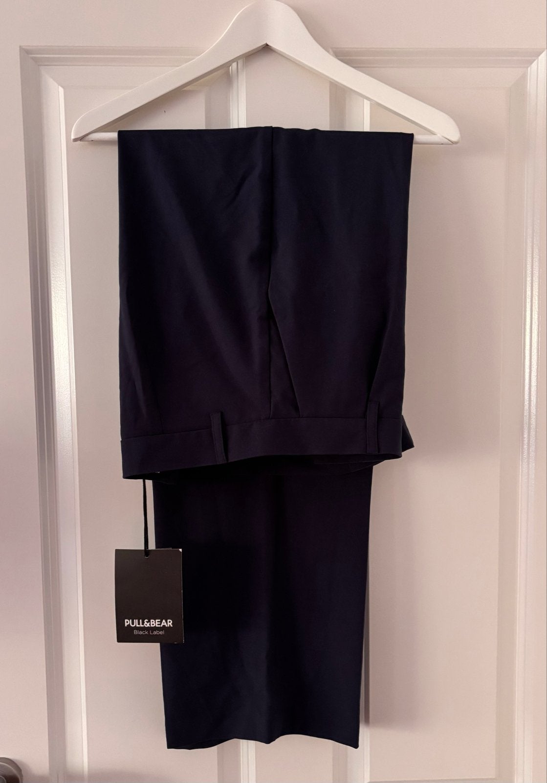 Pull&Bear pantalon, maat L, donkerblauw nieuw, Blauw, Maat 42/44 (L), Nieuw, Ophalen of Verzenden