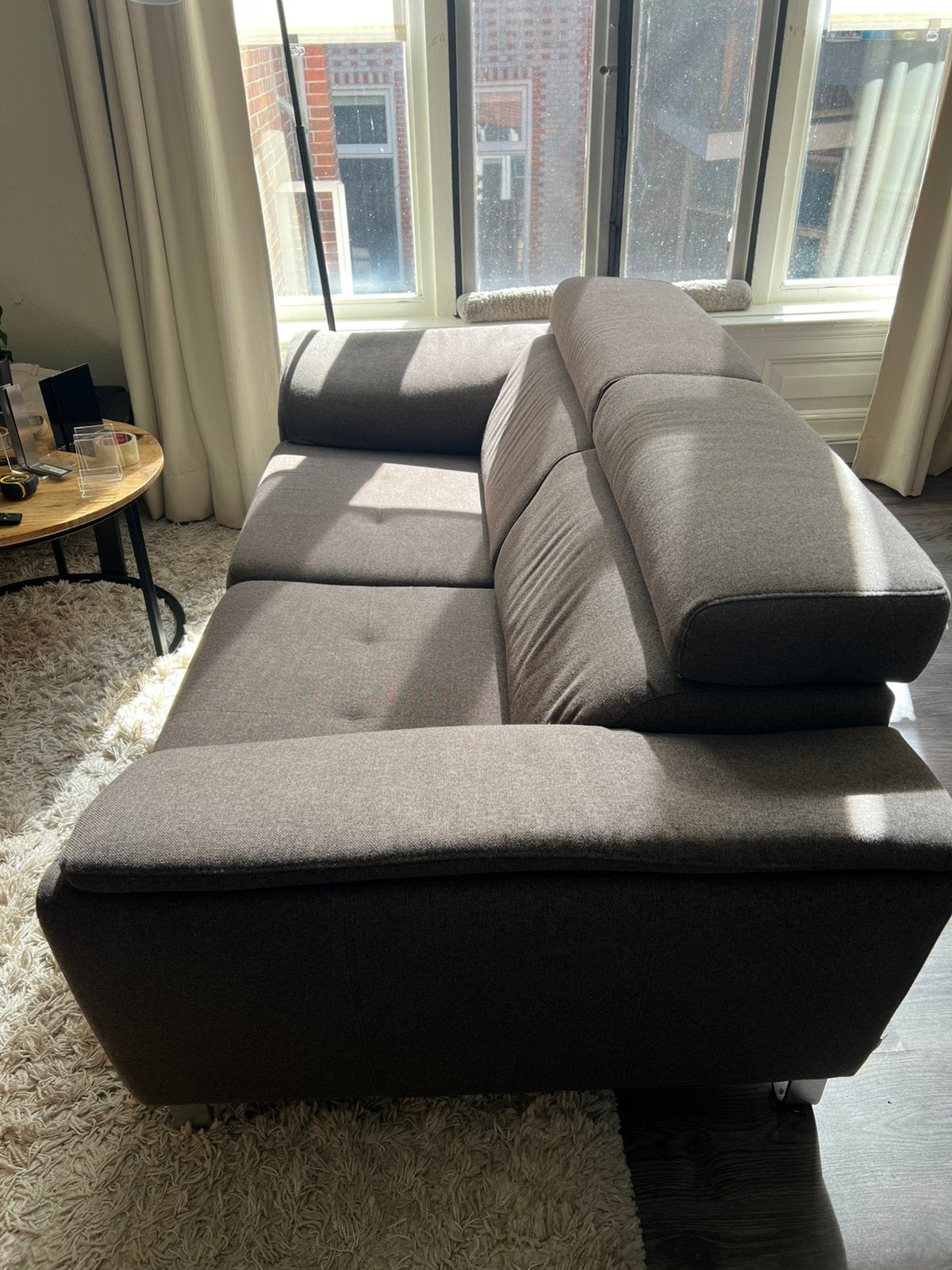 Bank met uitschuifbare zitting, Gebruikt, 150 tot 200 cm, Tweepersoons, 75 tot 100 cm