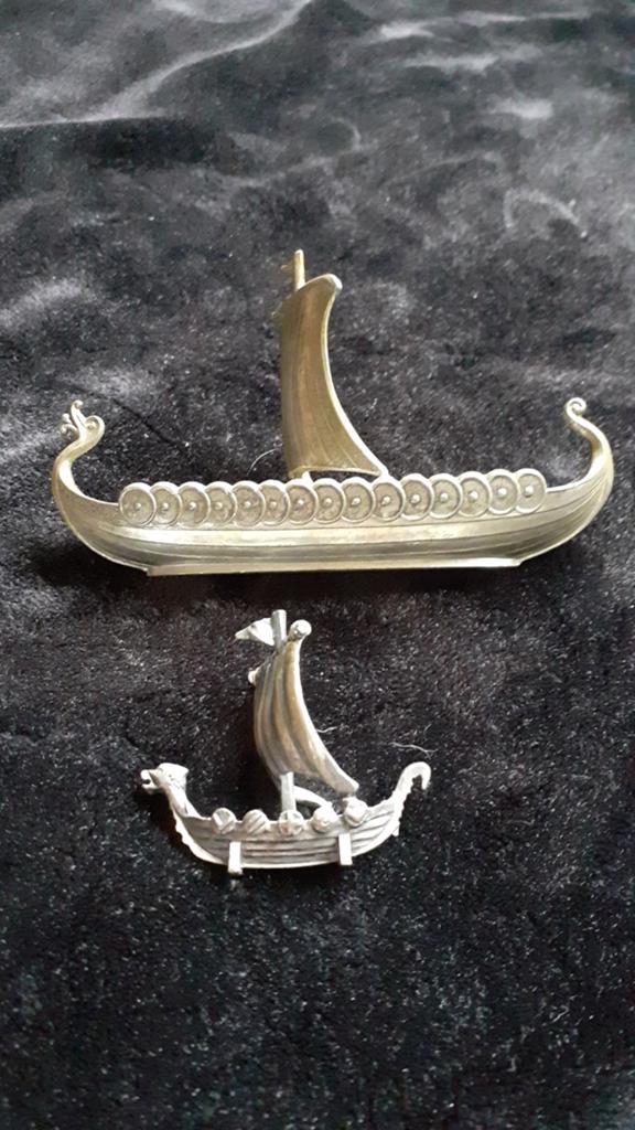 Viking schepen tin Scandinavisch, Ophalen of Verzenden