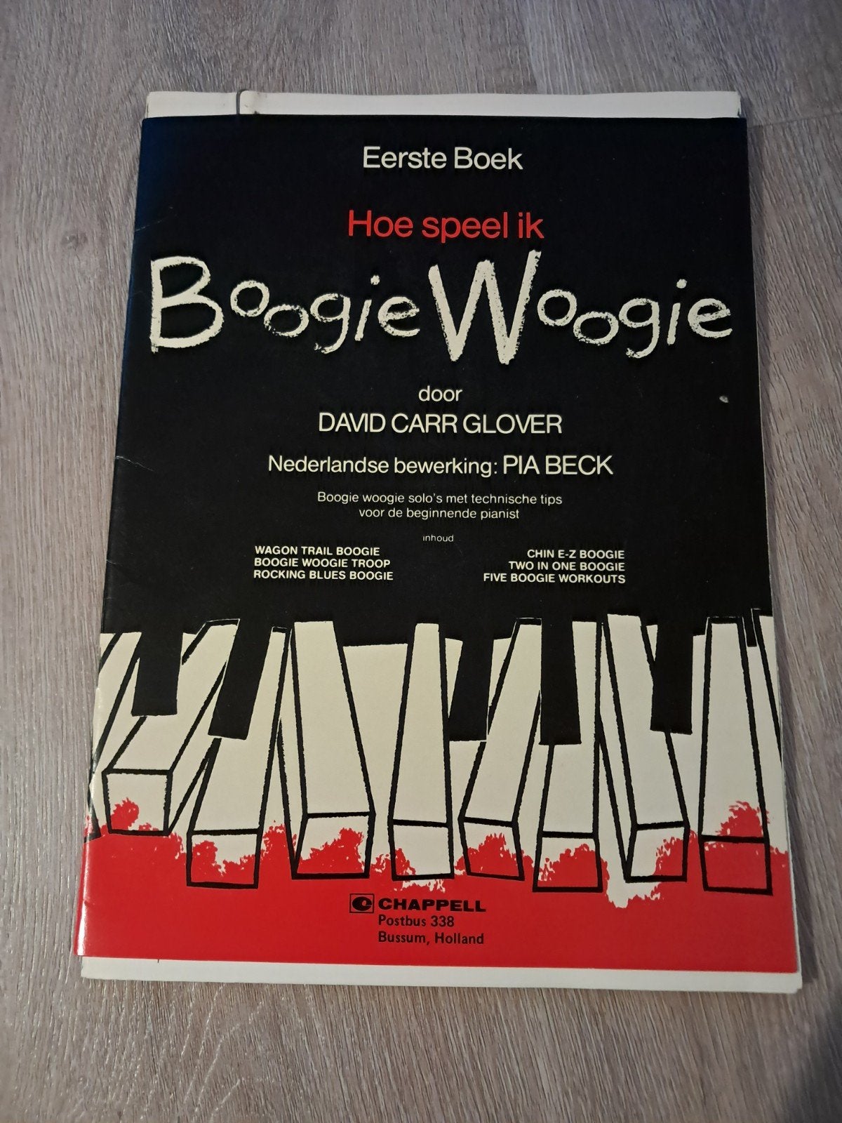 D: Hoe speel ik Boogie Woogie - Pianoboek David Carr Glover, Ophalen of Verzenden