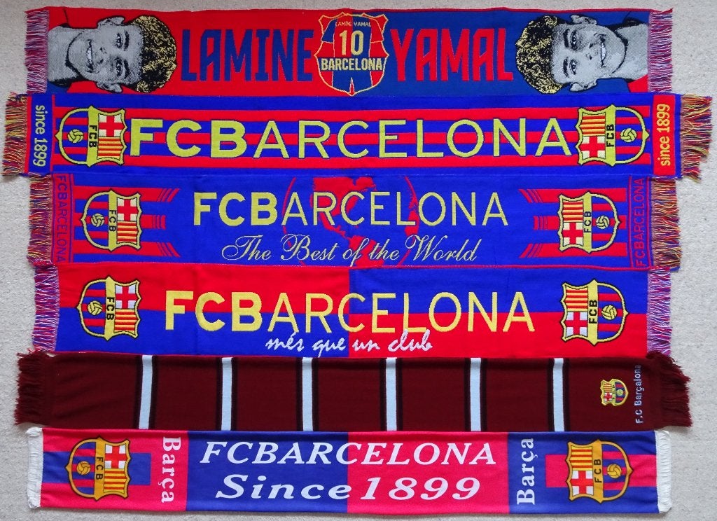 sjaals FC Barcelona (Lamine Yamal), Ophalen of Verzenden, Nieuw, Buitenlandse clubs, Vaantje of Sjaal