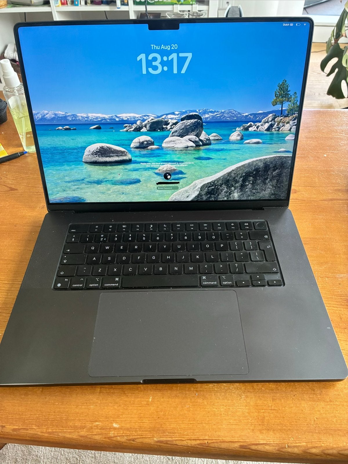 Apple Macbook Pro 16inch 36GB RAM, Qwerty, 512 GB, Zo goed als nieuw, 16 inch
