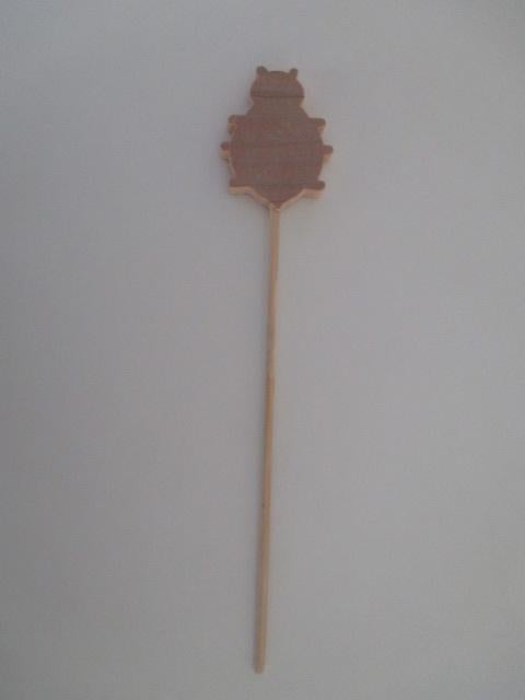 Houten figuren; oa lieveheersbeestje, winter, kerstbal, ster, Ophalen of Verzenden, Nieuw