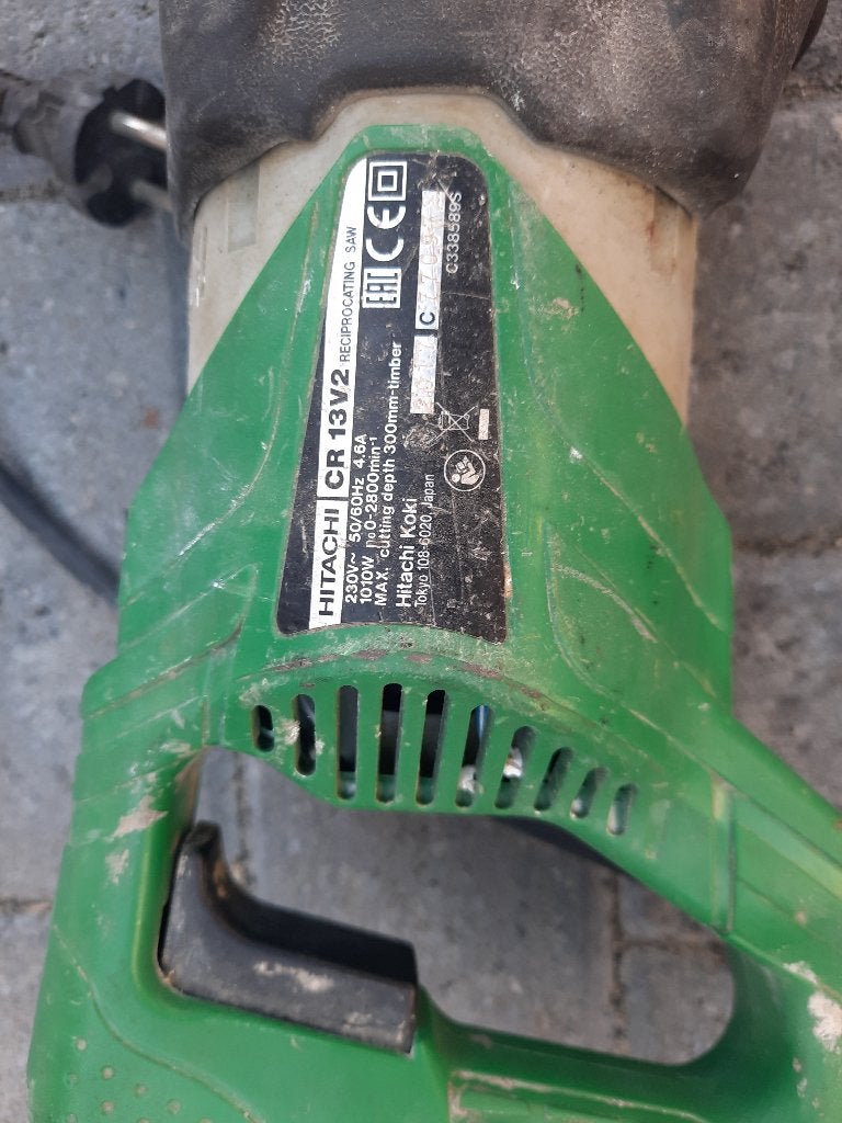 Hitachi Reciprozaag, Ophalen, Gebruikt, 70 mm of meer, 600 tot 1200 watt