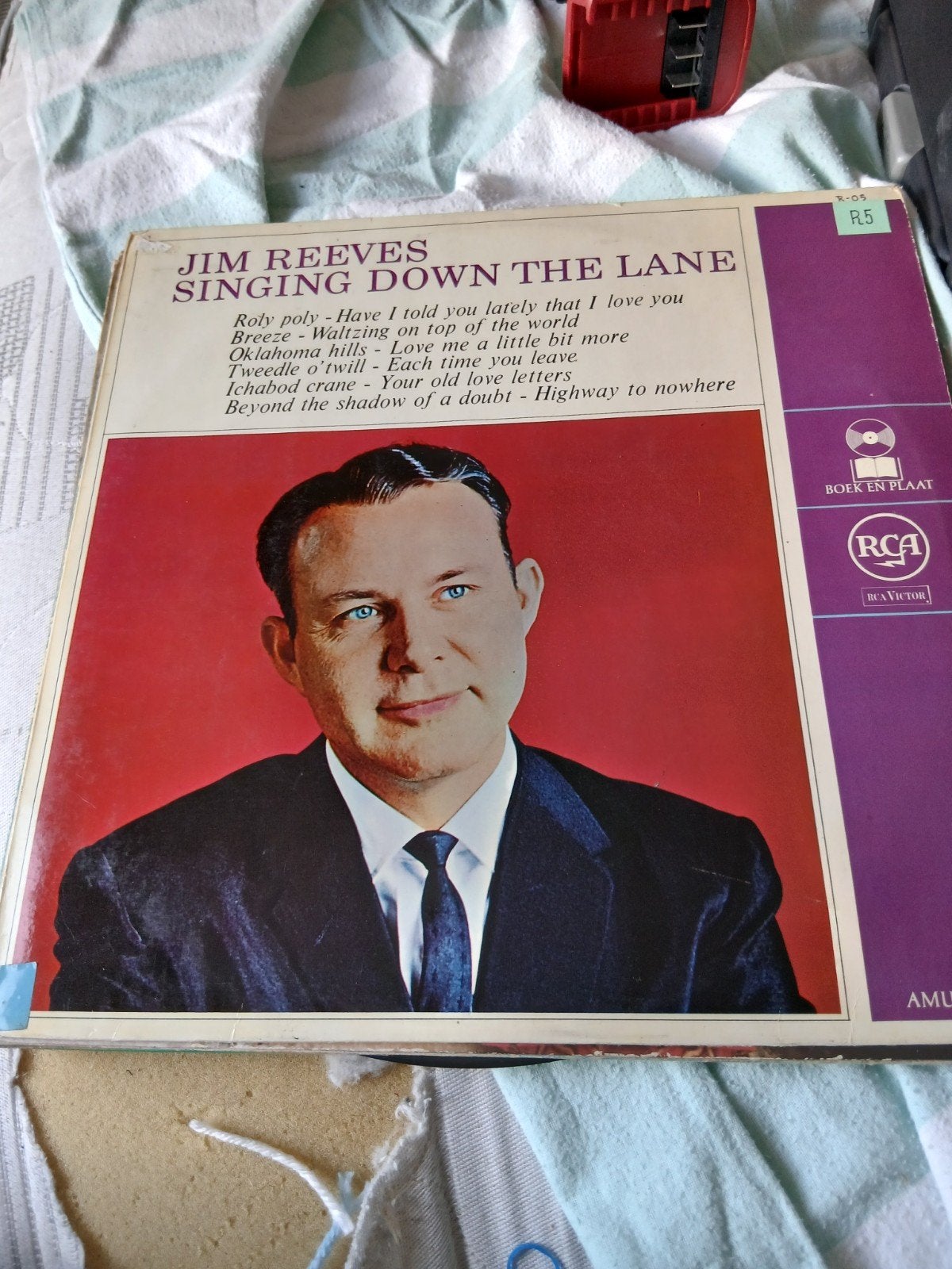 Jim Reeves - Singing Down The Lane LP (RCA Victor), Ophalen of Verzenden, 1960 - 1969, Gebruikt, 12 inch