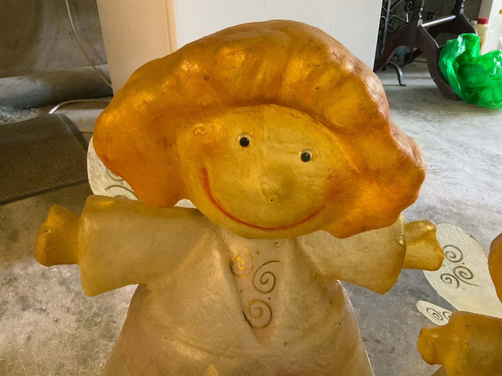 Twee leuke engelen met verlichting, Ophalen, Zo goed als nieuw