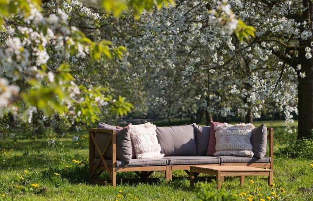 NIEUW Lanterfant Suus Hardhout tuinbank loungeset tuinset, 3 zitplaatsen, Bank, Nieuw, Ophalen of Verzenden