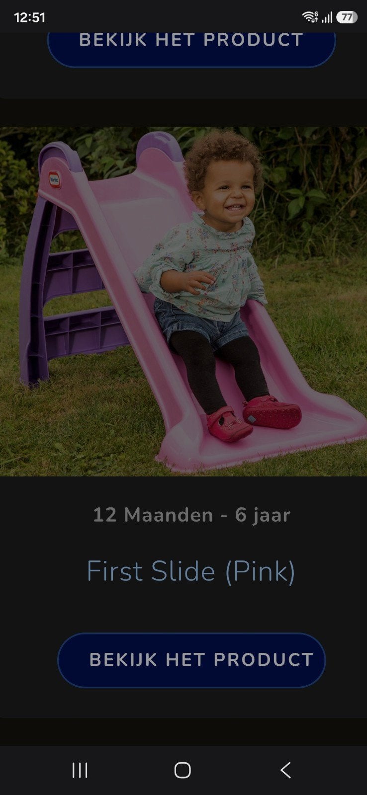Zo goed als nieuwe Little Tikes First Slide (Pink), Kinderen en Baby's, Ophalen, Zo goed als nieuw