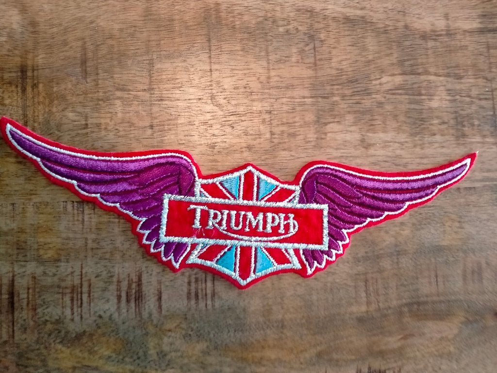 Triumph Wings auto motor vleugels vintage logo patch RARE, Verzenden, Nieuw, Auto's